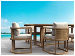 Anderson Teak Junus Natural Outdoor Dining Arm Chair