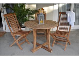 Anderson Teak Descanso Bristol 3-Piece Patio Dining Set