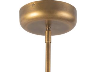 Alora Lighting Sutton Vintage Brass Clear Glass Chandelier