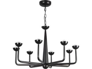 Alora Lighting Spade Urban Bronze Chandelier