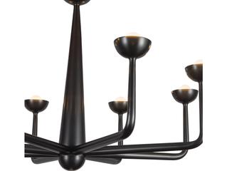 Alora Lighting Spade Urban Bronze Chandelier