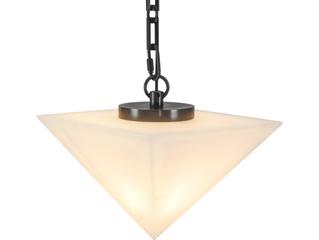 Alora Lighting Mineral Urban Bronze Alabaster Geometric Chandelier