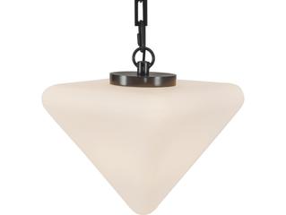 Alora Lighting Mineral Urban Bronze Matte Opal Glass Geometric Chandelier