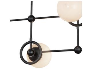 Alora Mood Fiore 4-Light Matte Black Globe Island Pendant