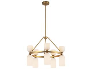 Alora Mood Nelly 10-Light Brushed Gold Geometric Chandelier