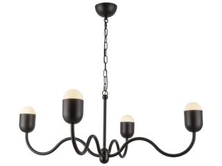 Alora Mood Effie 4-Light Matte Black Chandelier