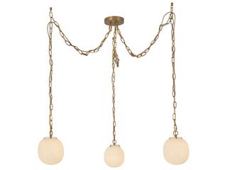 Alora Mood Cherise 3-Light Brushed Gold Mini Pendant