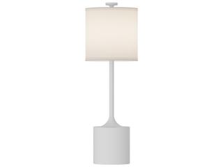 Alora Mood Issa White Ivory Linen Buffet Lamp