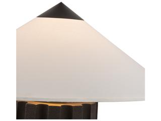 Alora Mood Ono Matte Black White Cotton Table Lamp