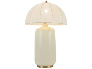 Alora Mood Crosby Brushed Gold Off White Buffet Lamp