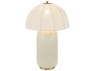 Alora Mood Crosby Brushed Gold Off White Buffet Lamp