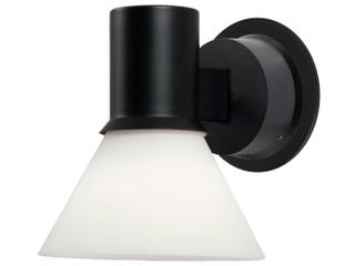 Anglepoise Type-80 1-Light Matte Black Opal Glass Wall Sconce