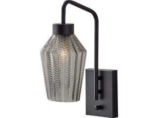 Adesso Belfry Black Wall Sconce
