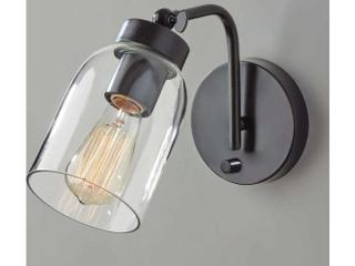 Adesso Bristol Black Wall Sconce