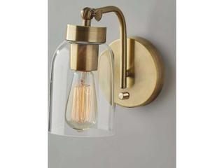 Adesso Bristol Antique Brass Wall Sconce