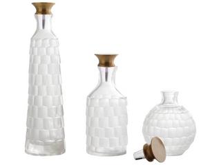 Arteriors Home Macklin Frosted Decanter Set of 3
