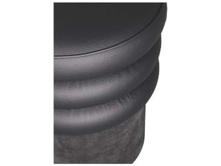 Arteriors Home Rollo Black Leather Ottoman