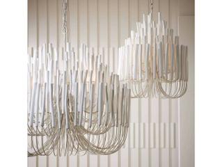 Arteriors Home Tilda 6-Light White Linear Chandelier