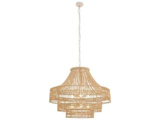 Arteriors Home Tulane 8-Light White Brown Tiered Chandelier