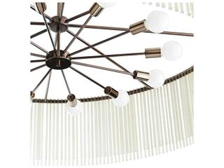 Arteriors Home Royalton 12-Light Brown Nickel Drum Chandelier