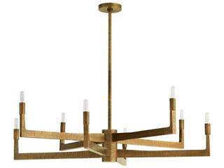 Arteriors Home Griff 8-Light Antique Brass Candelabra Chandelier