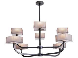 Arteriors Home English Bronze Geometric Tiered Chandelier