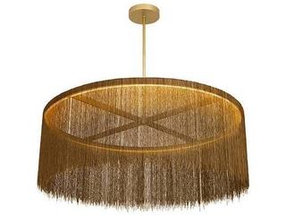 Arteriors Home Gold Brown Drum Chandelier
