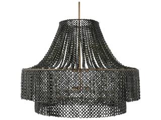 Arteriors Home Hannie 8-Light Gray Wash Antique Brass Chandelier