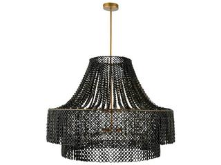 Arteriors Home Hannie 8-Light Gray Wash Antique Brass Chandelier