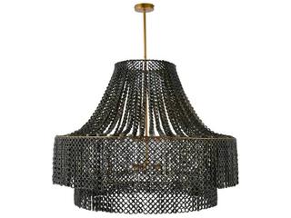Arteriors Home Hannie 8-Light Gray Wash Antique Brass Chandelier