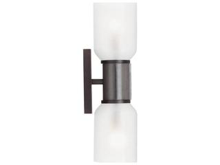 Arteriors Home Frosted Seeded Glass Black Vanity Light