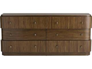 Arteriors Home Jacques 6-Drawers Brown Double Dresser