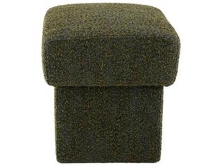 Arteriors Home Olive Green Upholstered Athens Ottoman