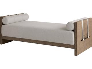 Arteriors Home Dominic Porpoise Willow Off-White Upholstered Chaise
