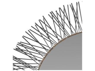 Arteriors Home Burnished Iron Wall Mirror Sunburst