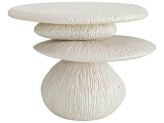 Arteriors Outdoor Felicia Ivory Concrete Round End Table