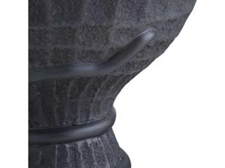 Arteriors Outdoor Kobra Black Volcanic Ash Resin Round End Table