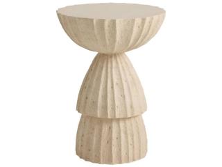 Arteriors Outdoor Nereo Neutral Concrete Round End Table