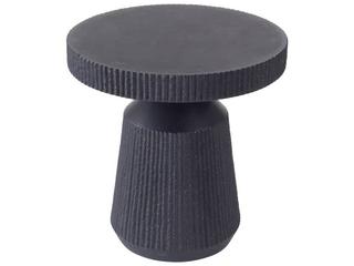 Arteriors Outdoor Boyden Black Concrete Round End Table