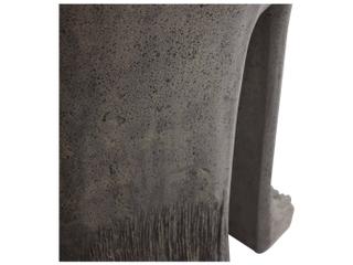 Arteriors Outdoor Bruttii Black Concrete Round End Table