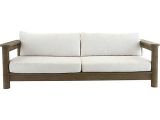 Arteriors Outdoor Caldwell Shale Weathered Teak Cushion Sofa