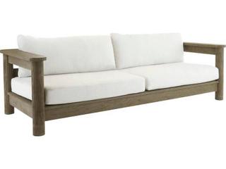 Arteriors Outdoor Caldwell Shale Weathered Teak Cushion Sofa