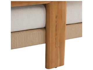 Arteriors Outdoor Halston Pearl Natural Teak Cushion Sofa