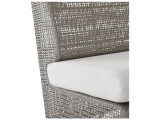 Arteriors Outdoor Dupont Pearl Weathered Gray Wicker Cushion Lounge Chair