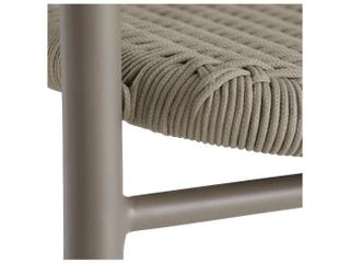 Arteriors Outdoor Feller Fossil Gray Aluminum Rope Dining Chair
