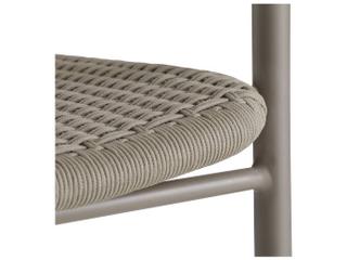 Arteriors Outdoor Feller Fossil Gray Aluminum Rope Dining Chair