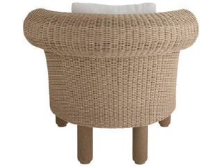 Arteriors Outdoor Fielder Pearl Dune Wicker Cushion Lounge Chair