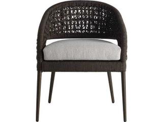 Arteriors Outdoor Juri Porpoise Metal Cushion Dining Chair