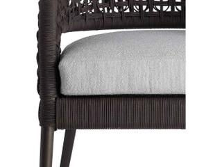 Arteriors Outdoor Juri Porpoise Metal Cushion Dining Chair
