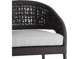 Arteriors Outdoor Juri Porpoise Metal Cushion Dining Chair